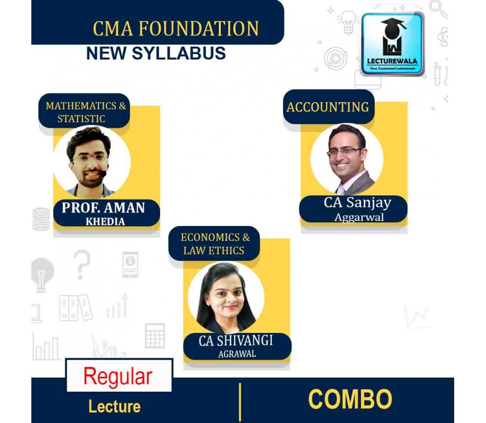 CMA Foundation All Subjects Combo Regular Course New Syllabus By CA